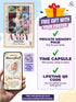 Personalized Baby Photo Collage Poster – “Never Grow Up” Lyric Print – Custom Keepsake